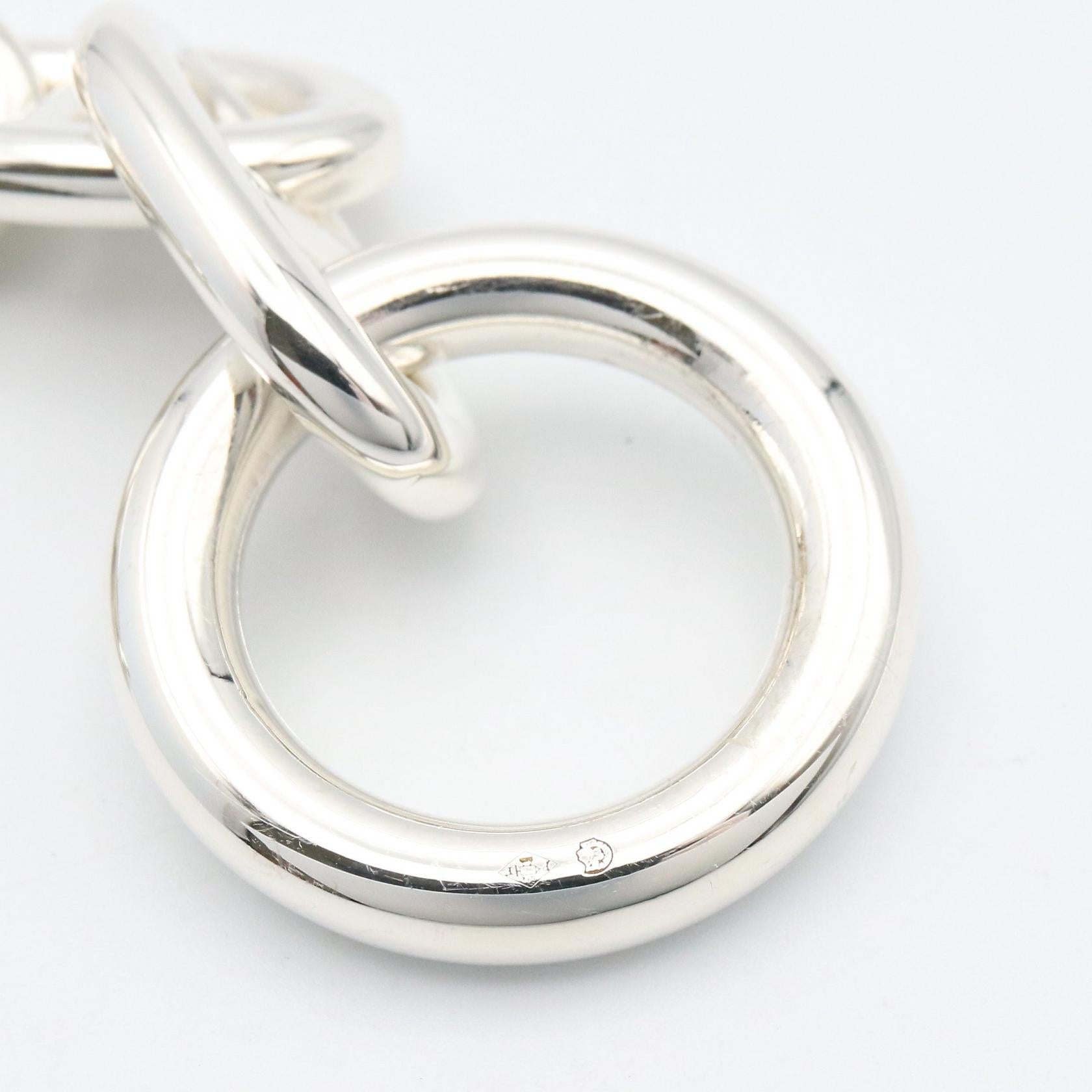 シェーヌダンクルTGM 11コマ ブレスレット ブレスレット SV925 シルバー エルメス アクセサリー HERMES