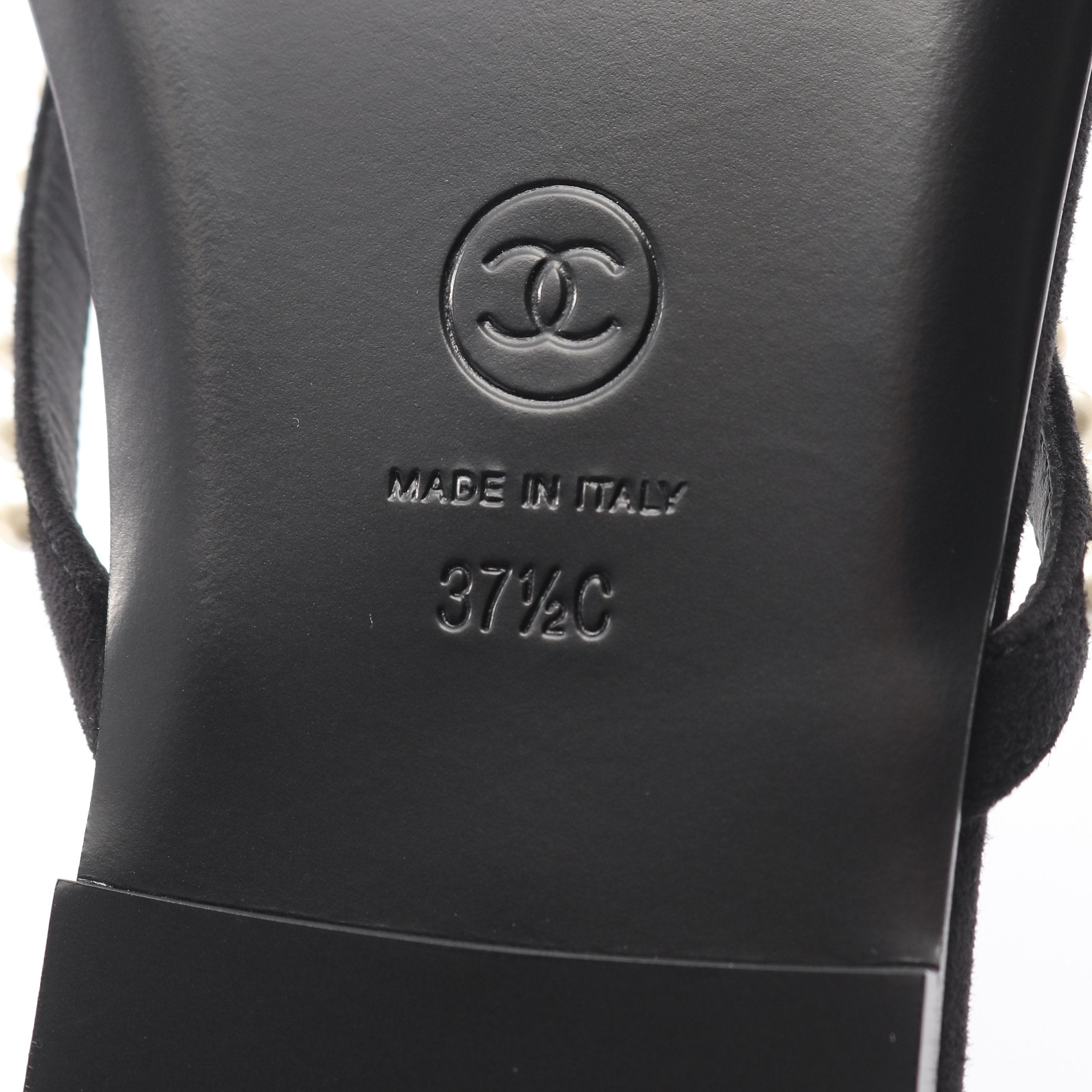 ココマーク パール トングサンダル スエード ブラック 2025クルーズ