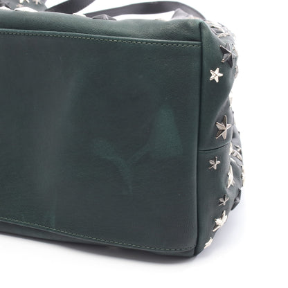 PIMLICO S ショルダーバッグ トートバッグ レザー ダークグリーン スタースタッズ ジミーチュウ バッグ JIMMY CHOO