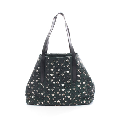 PIMLICO S ショルダーバッグ トートバッグ レザー ダークグリーン スタースタッズ ジミーチュウ バッグ JIMMY CHOO