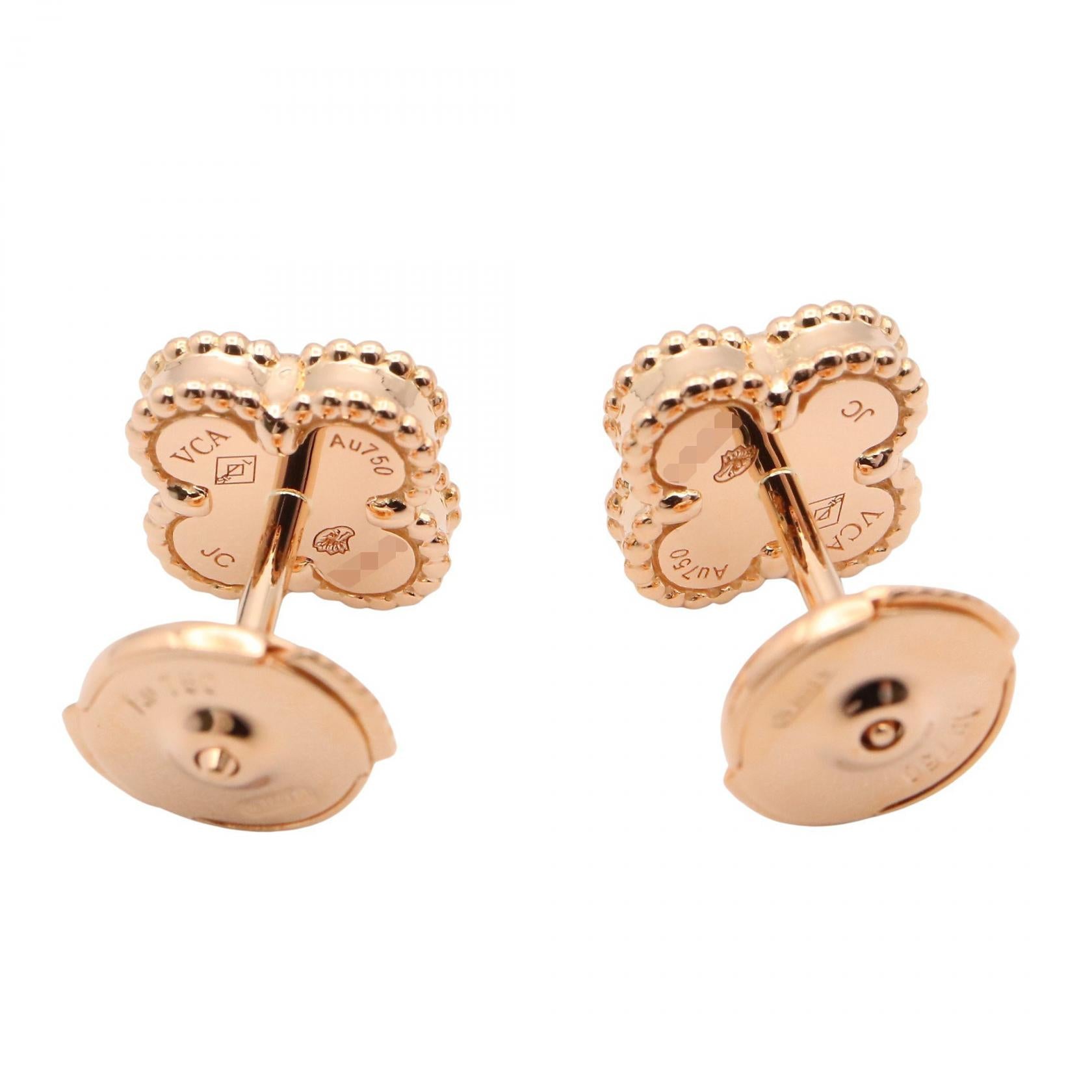 k18pg カーネリアンピアス スウィート アルハンブラ ピアス カーネリアン ピアス K18PG