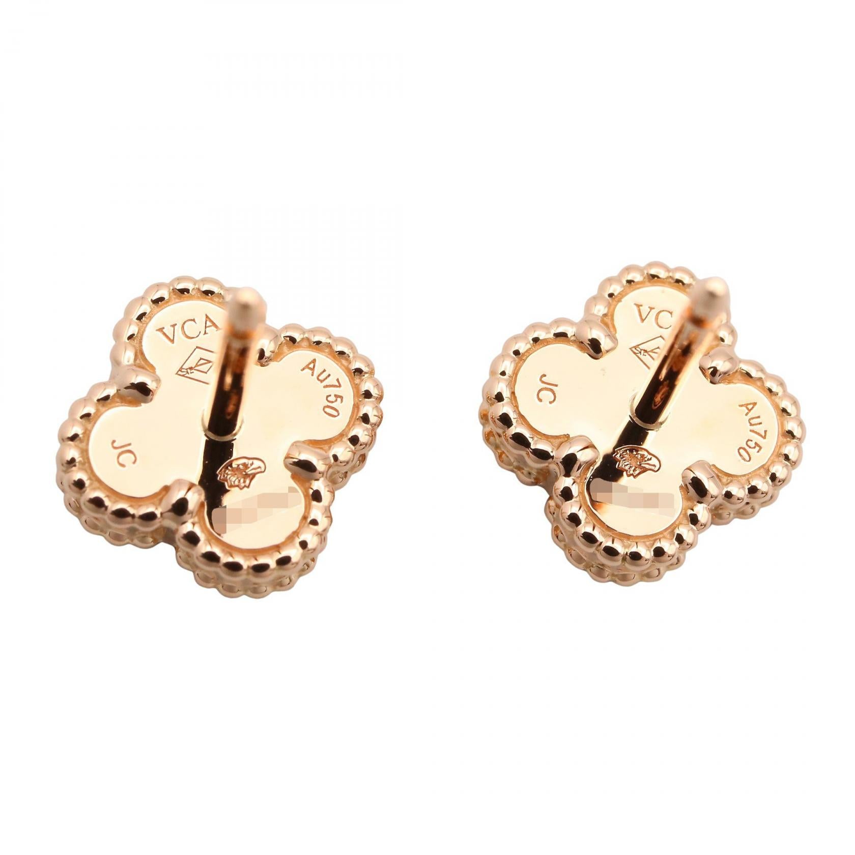 k18pg カーネリアンピアス k18pg カーネリアンピアス スウィート アルハンブラ ピアス