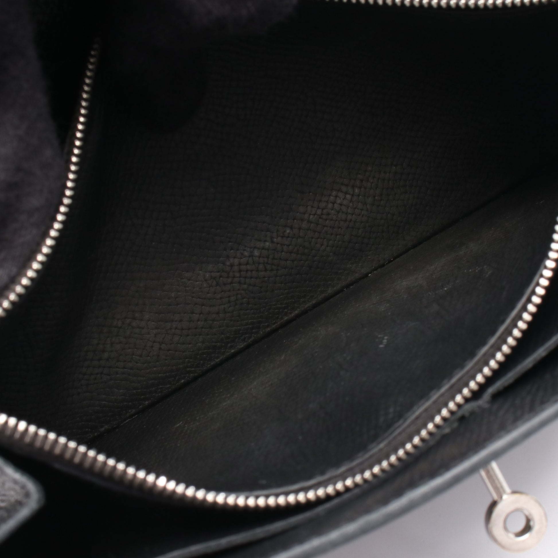 ケリートゥーゴー ショルダーウォレット ヴォーエプソン ブラック シルバー金具 U刻印 エルメス バッグ HERMES