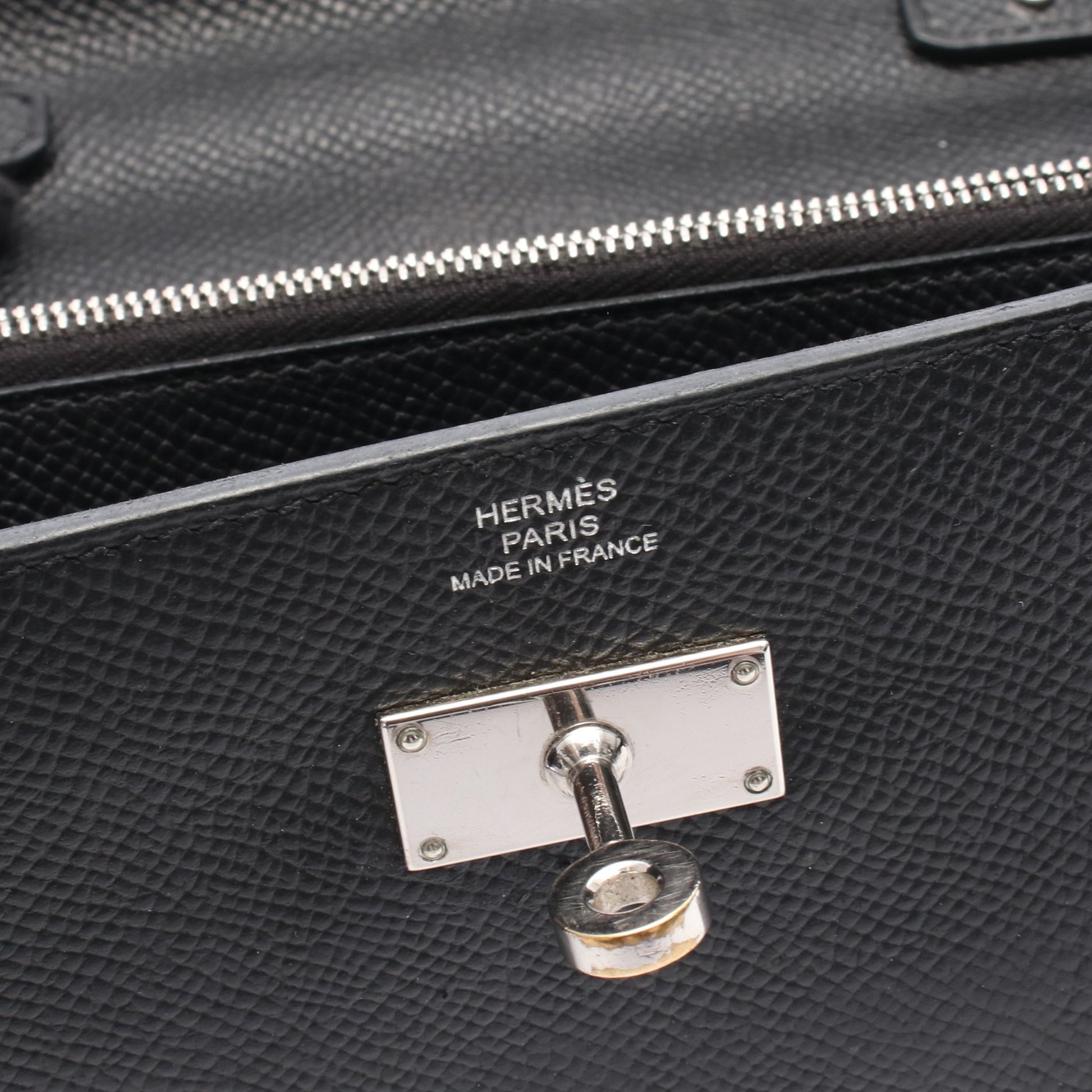 ケリートゥーゴー ショルダーウォレット ヴォーエプソン ブラック シルバー金具 U刻印 エルメス バッグ HERMES