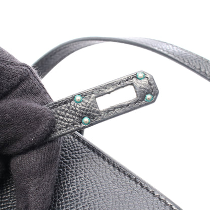 ケリートゥーゴー ショルダーウォレット ヴォーエプソン ブラック シルバー金具 U刻印 エルメス バッグ HERMES