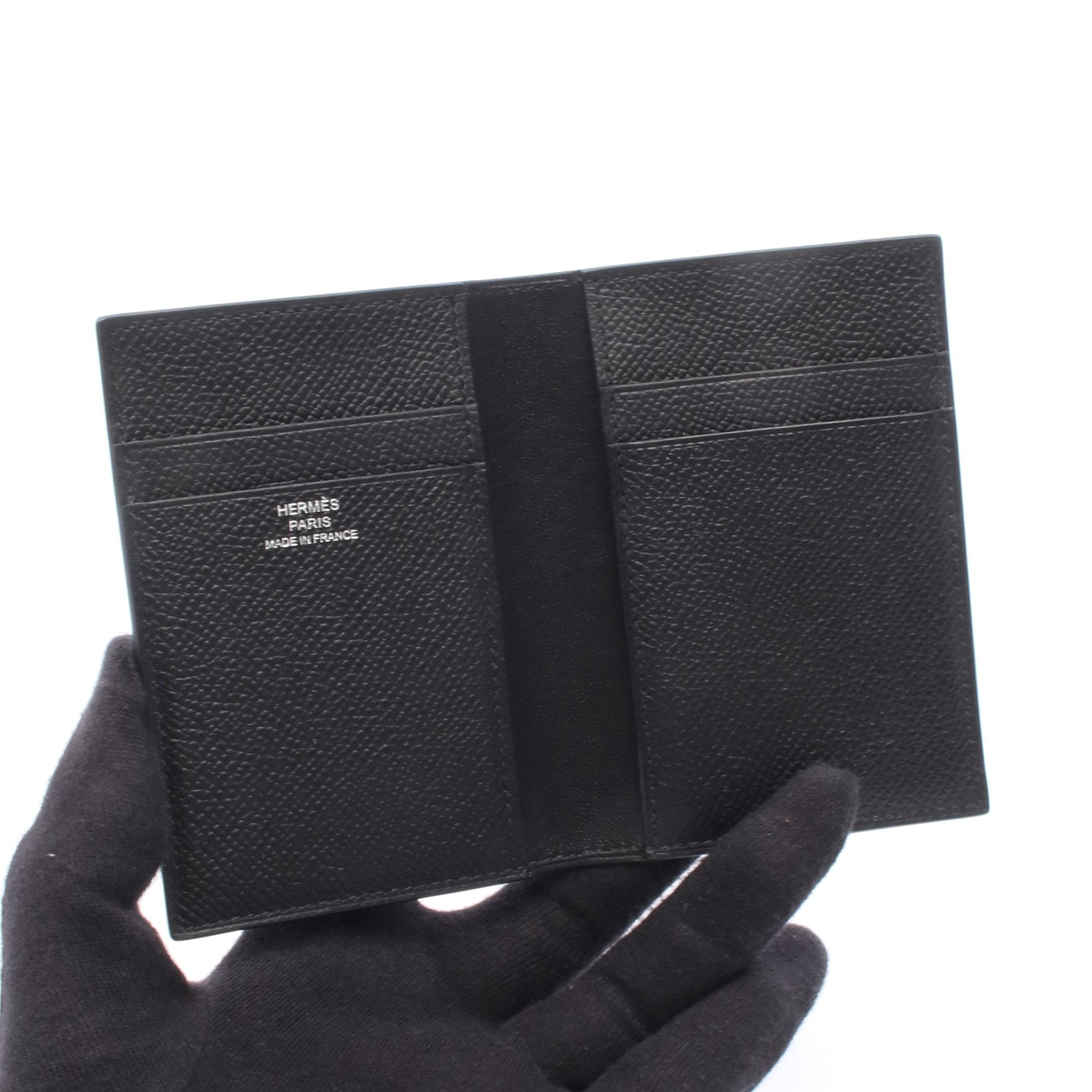 エルメス ヴォーエプソン MC2 ワット ケース 刻印：□K MC2 ユークリッド カードケース ヴォーエプソン ブラック W刻印