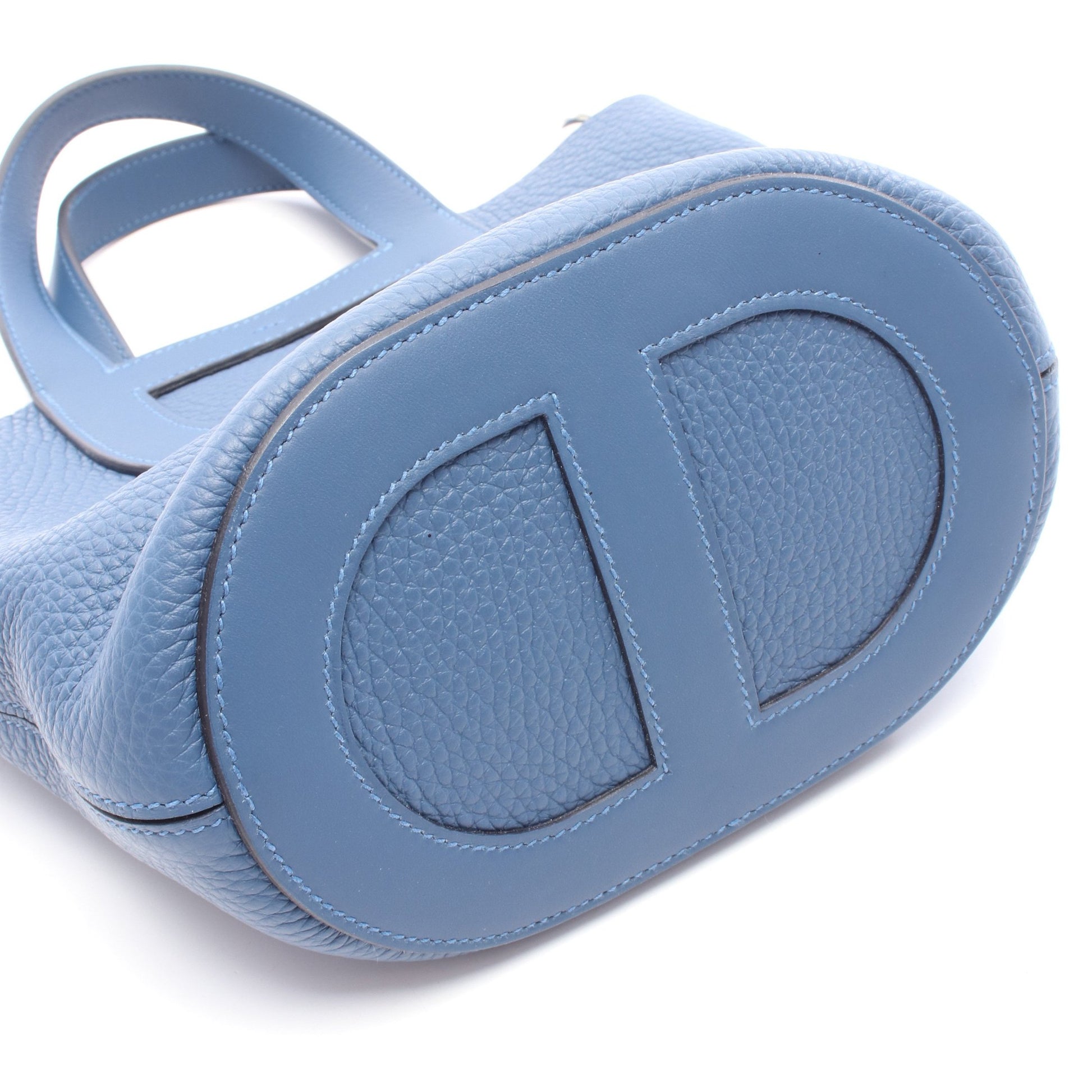 インザループ18 ブルータイ ハンドバッグ トリヨンクレマンス ブルー シルバー金具 K刻印 エルメス バッグ HERMES