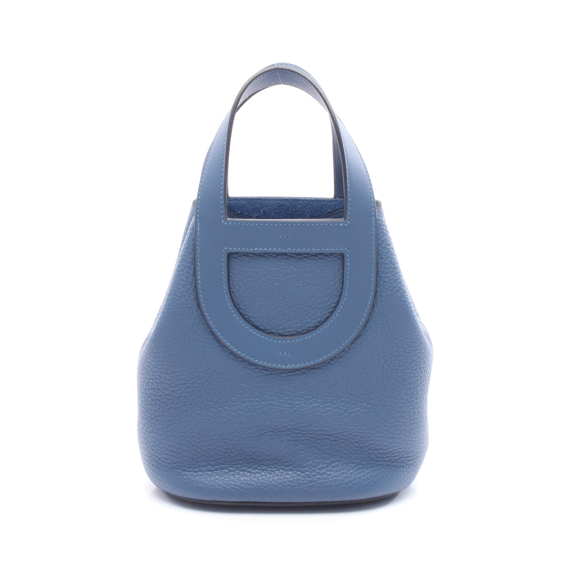 インザループ18 ブルータイ ハンドバッグ トリヨンクレマンス ブルー シルバー金具 K刻印 エルメス バッグ HERMES