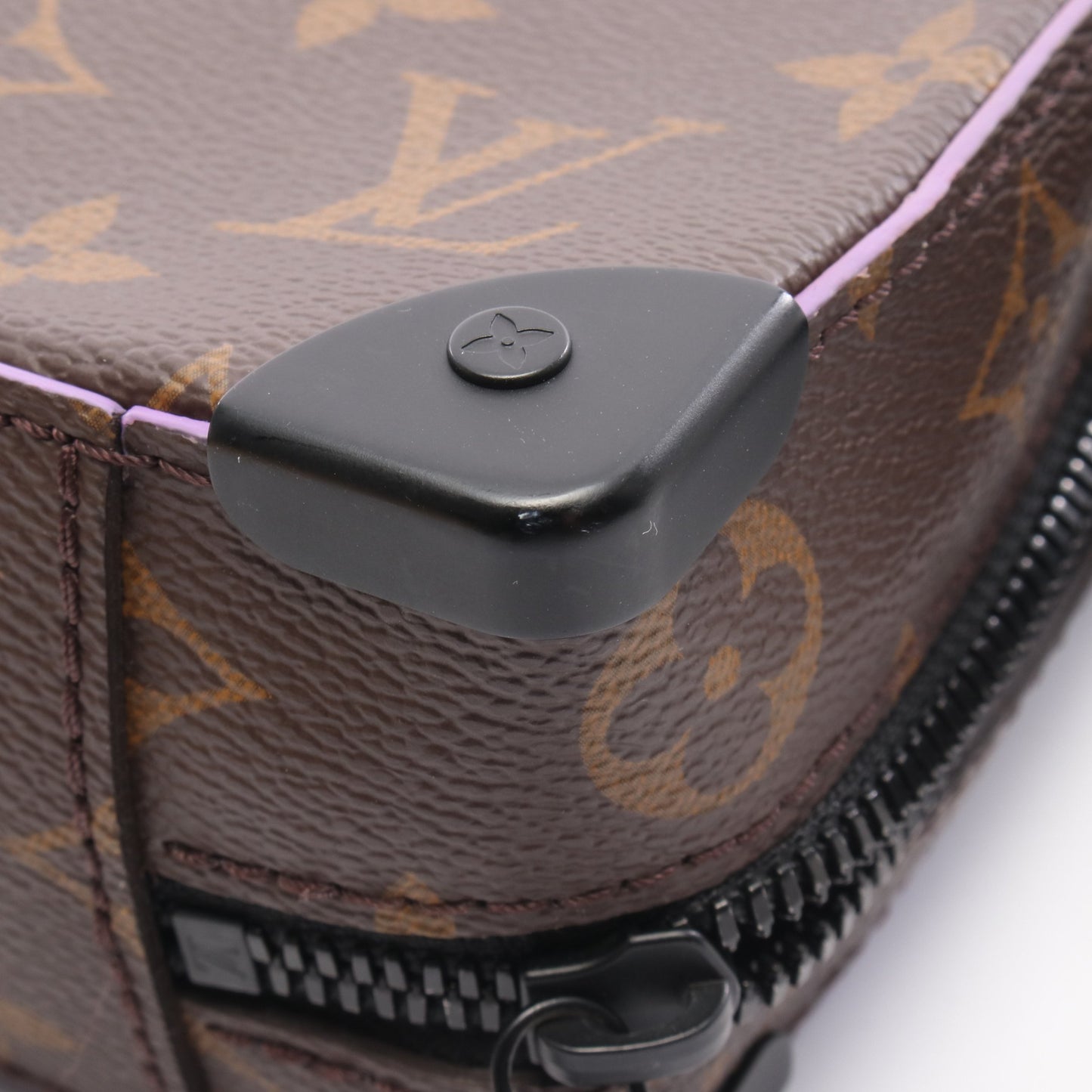 ハンドル ソフトトランク モノグラムマカサー ハンドバッグ PVC レザー ブラウン パープル 2WAY ルイヴィトン バッグ LOUIS VUITTON