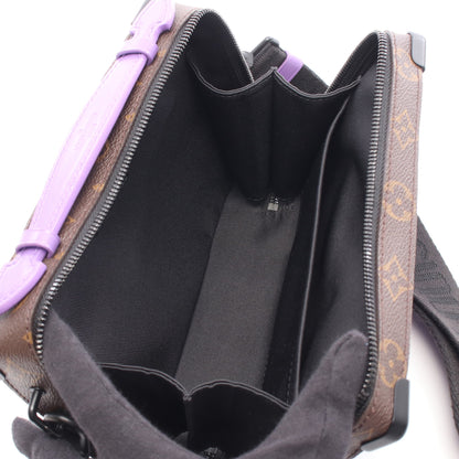 ハンドル ソフトトランク モノグラムマカサー ハンドバッグ PVC レザー ブラウン パープル 2WAY ルイヴィトン バッグ LOUIS VUITTON