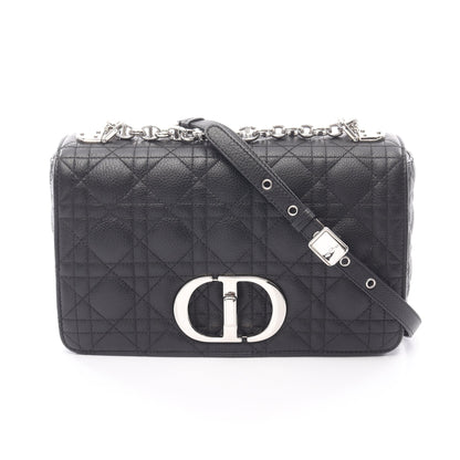 CARO カロ ミディアム カナージュ チェーンショルダーバッグ レザー ブラック クリスチャンディオール バッグ Christian Dior