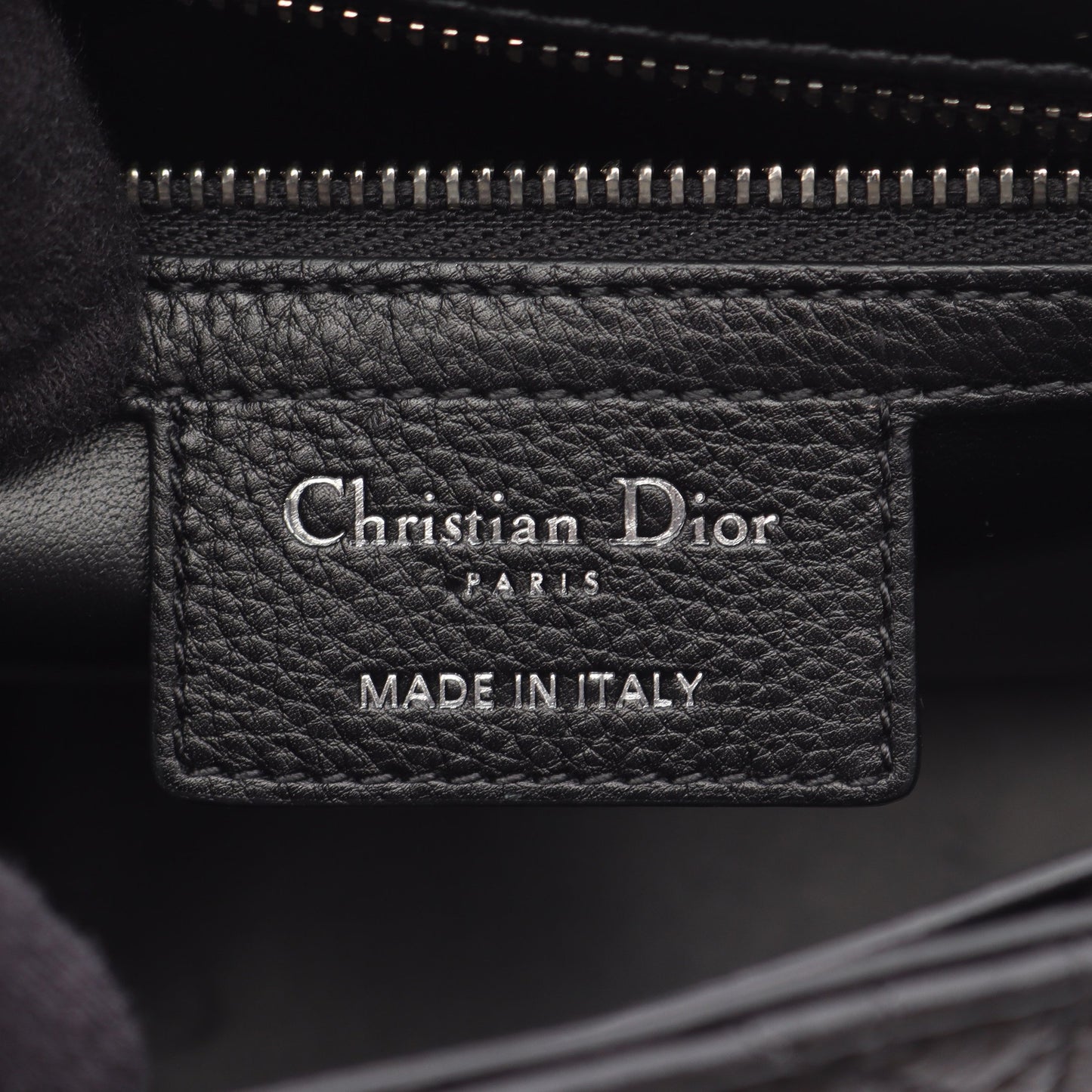 CARO カロ ミディアム カナージュ チェーンショルダーバッグ レザー ブラック クリスチャンディオール バッグ Christian Dior
