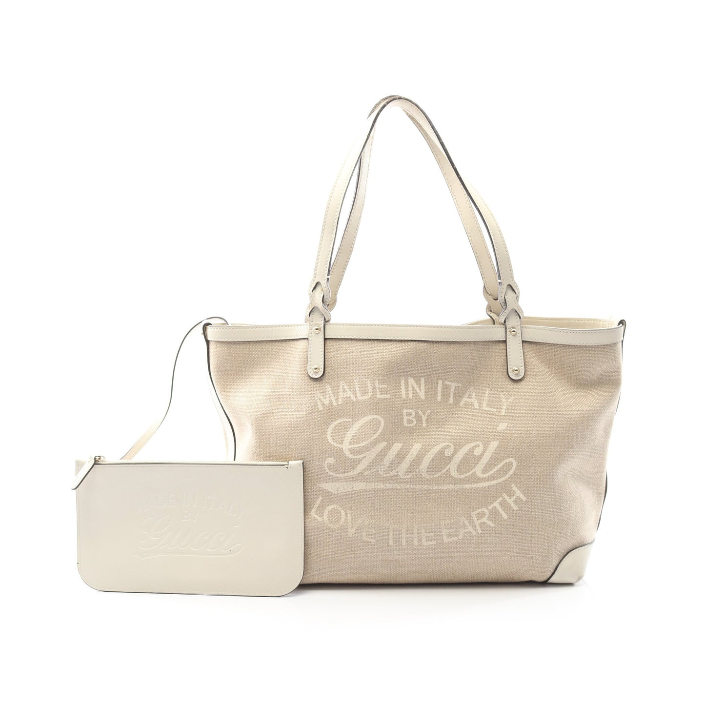グッチクラフト ショルダーバッグ トートバッグ キャンバス レザー ベージュ グッチ バッグ GUCCI