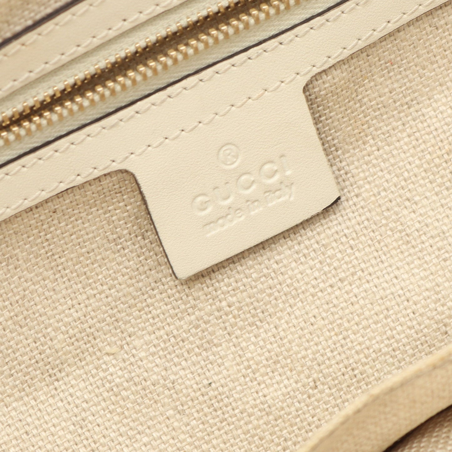 グッチクラフト ショルダーバッグ トートバッグ キャンバス レザー ベージュ グッチ バッグ GUCCI