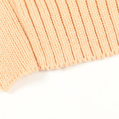 エリス クロップド カーディガン Vネック コットン シルク ライトオレンジ メッシュ フォクシー トップス FOXEY