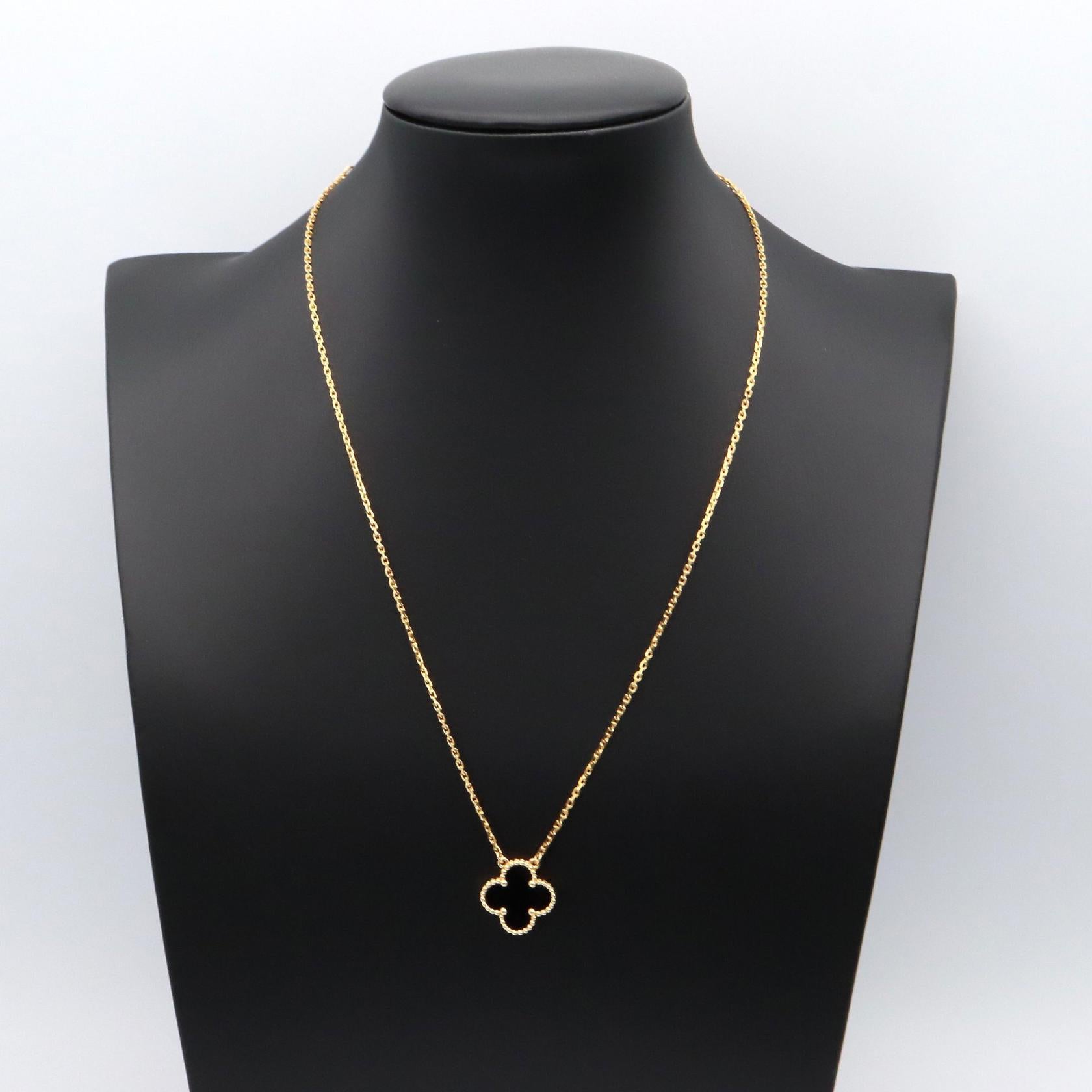 Van Cleef & Arpels ブラックオニキス ネックレス ヴァンクリーフ＆アーペル Van Cleef & Arpels ヴィンテージ