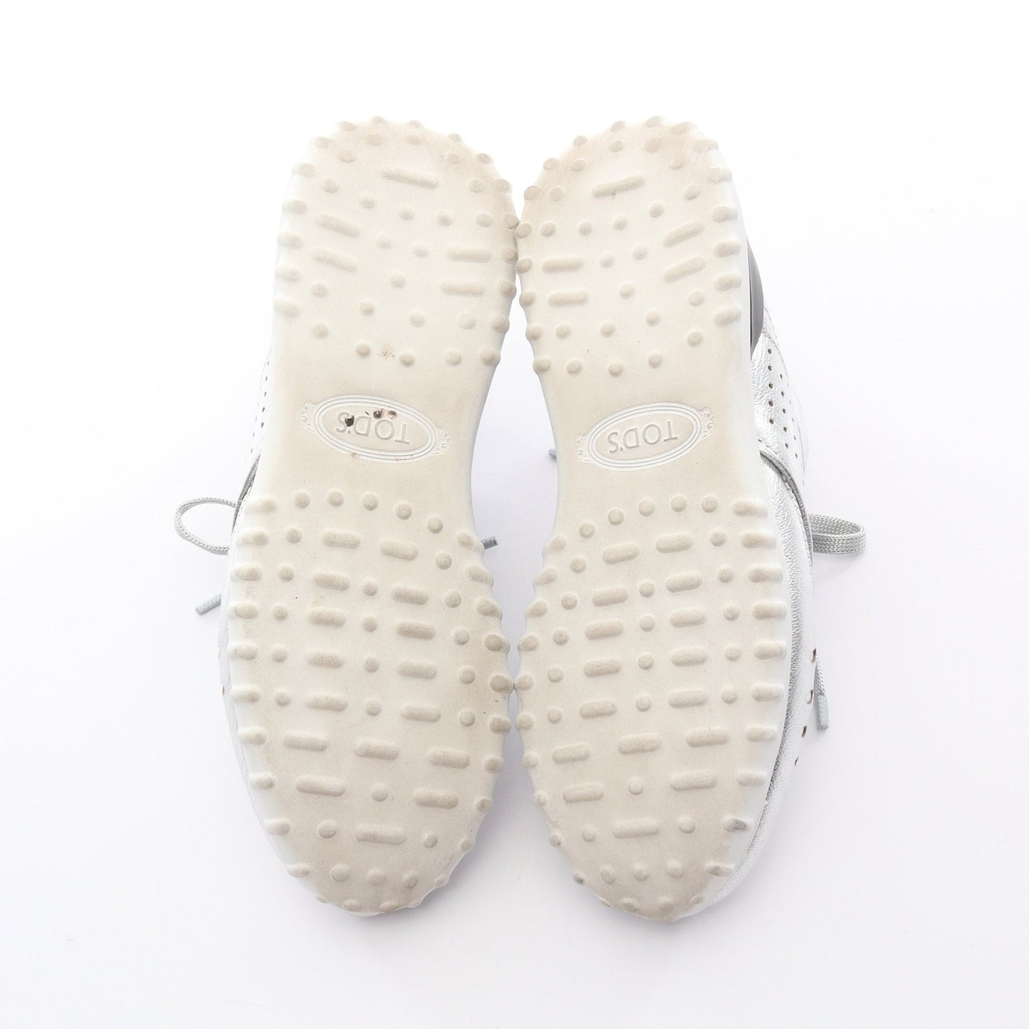 スニーカー パンチング レザー シルバー ブラック トッズ シューズ TOD'S