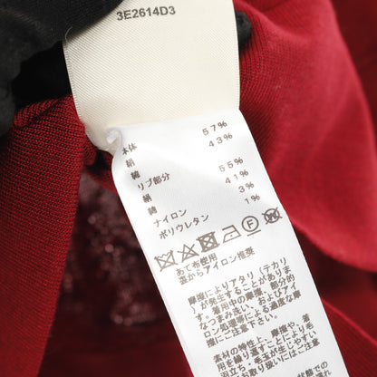 シェーヌダンクル ニット クルーネック シルク レッド エルメス トップス HERMES