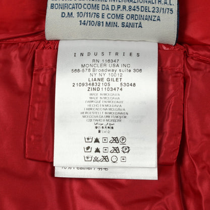 LIANE ダウンベスト ナイロン レッド モンクレール アウター MONCLER