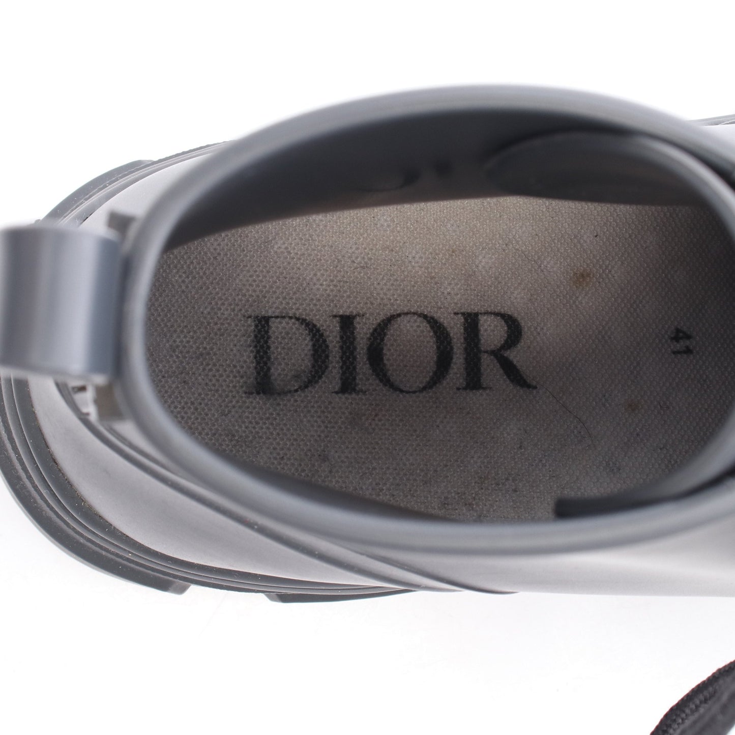 レースアップ ブーツ ラバー ブラック ディオール シューズ DIOR