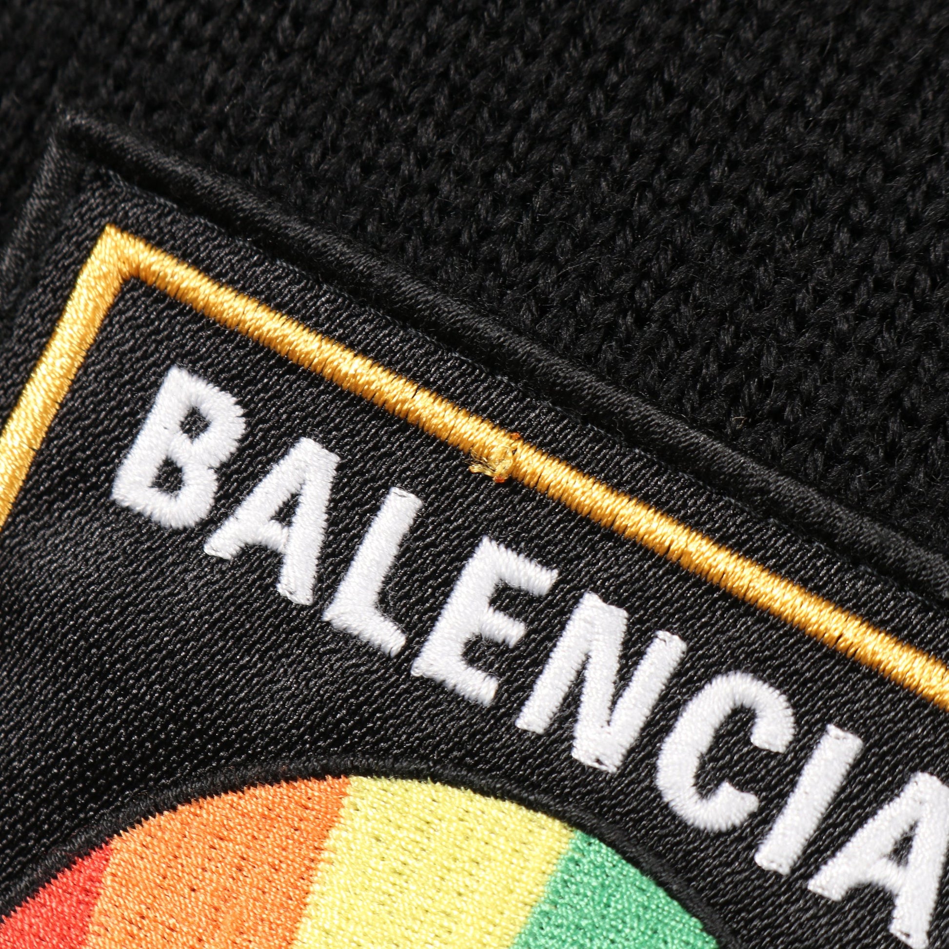 SLEEVE PRIDE HOODIE ニット ウール コットン ブラック レッド ホワイト フード 切替 バレンシアガ トップス BALENCIAGA