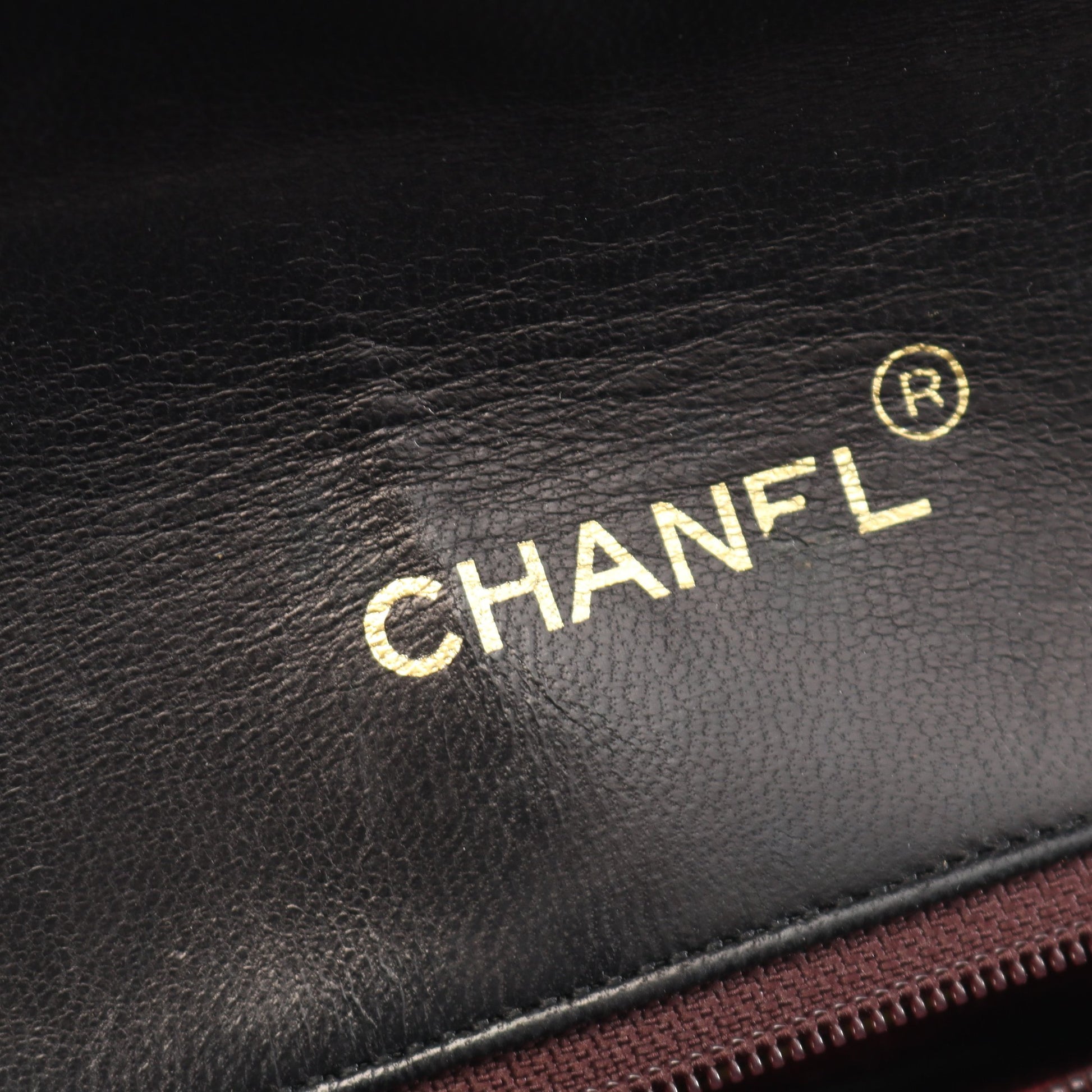 マトラッセ チェーンショルダーバッグ ラムスキン ブラック ゴールド金具 ヴィンテージ シャネル バッグ CHANEL