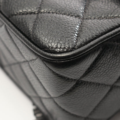 マトラッセ チェーンショルダーバッグ キャビアスキン ブラック ゴールド金具 フリンジ シャネル バッグ CHANEL