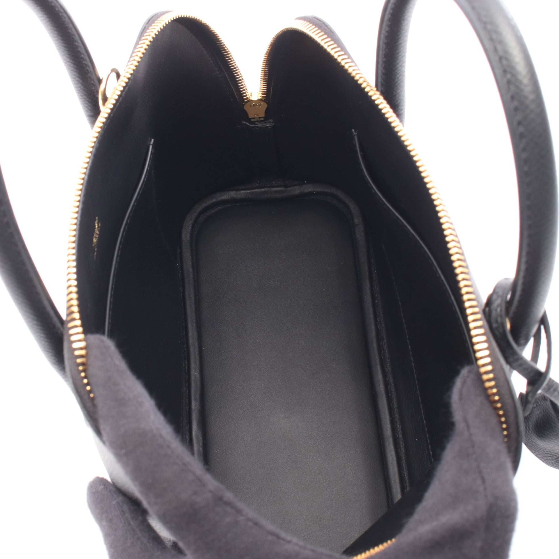 ボリード1923 25 ハンドバッグ ヴォーエプソン ブラック ゴールド金具 2WAY W刻印 エルメス バッグ HERMES