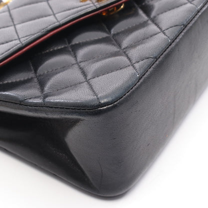 ミニマトラッセ チェーンショルダーバッグ ラムスキン ブラック ゴールド金具 シャネル バッグ CHANEL
