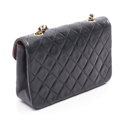 ミニマトラッセ チェーンショルダーバッグ ラムスキン ブラック ゴールド金具 シャネル バッグ CHANEL