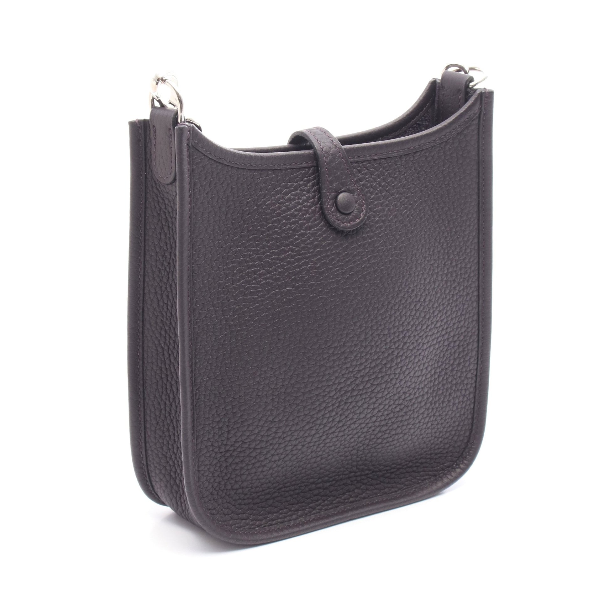エヴリンTPM ルージュセリエ ショルダーバッグ トリヨンクレマンス ダークブラウン シルバー金具 W刻印 エルメス バッグ HERMES