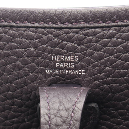 エヴリンTPM ルージュセリエ ショルダーバッグ トリヨンクレマンス ダークブラウン シルバー金具 W刻印 エルメス バッグ HERMES