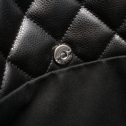 マトラッセ チェーンショルダーバッグ チェーントートバッグ キャビアスキン ブラック シルバー金具 シャネル バッグ CHANEL