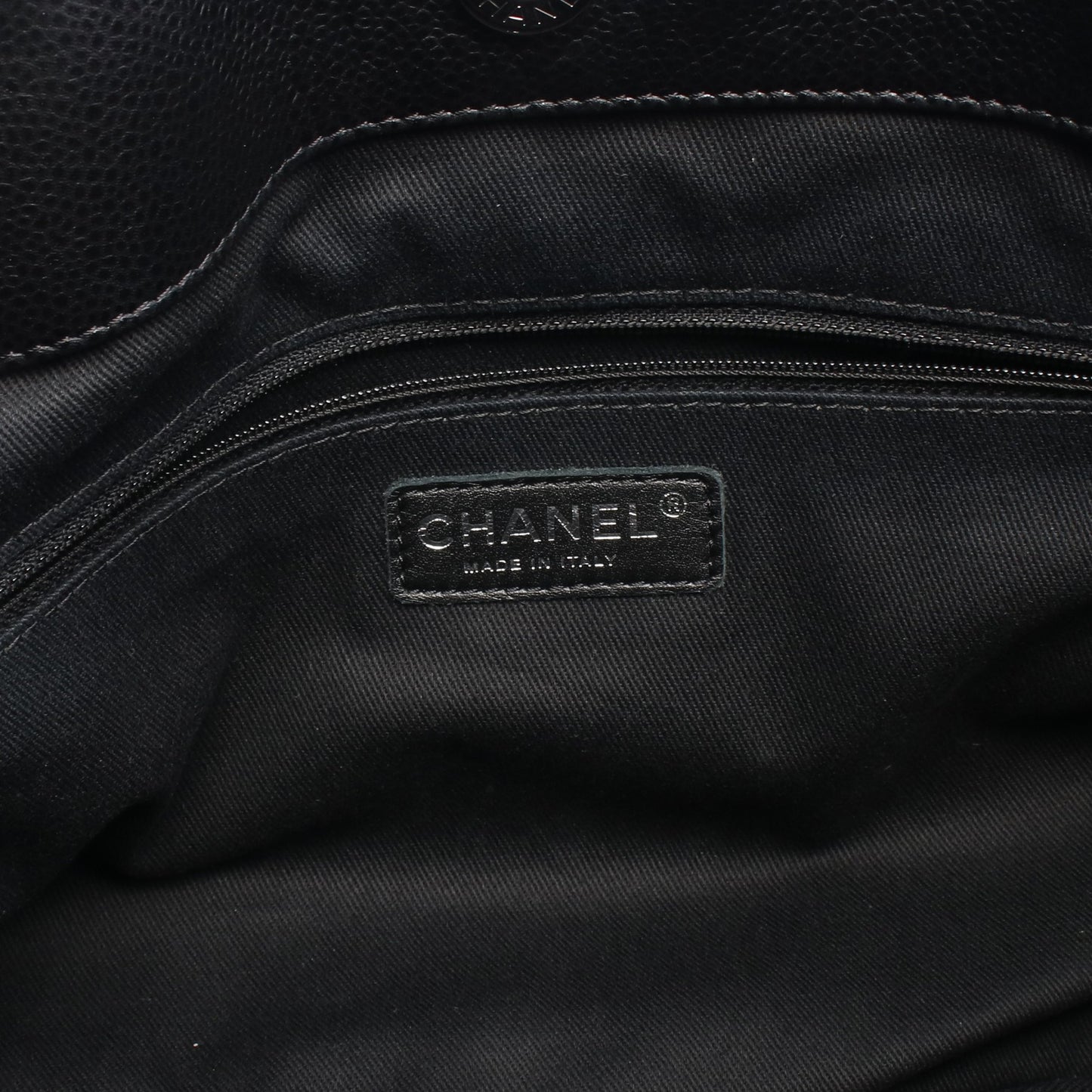 マトラッセ チェーンショルダーバッグ チェーントートバッグ キャビアスキン ブラック シルバー金具 シャネル バッグ CHANEL
