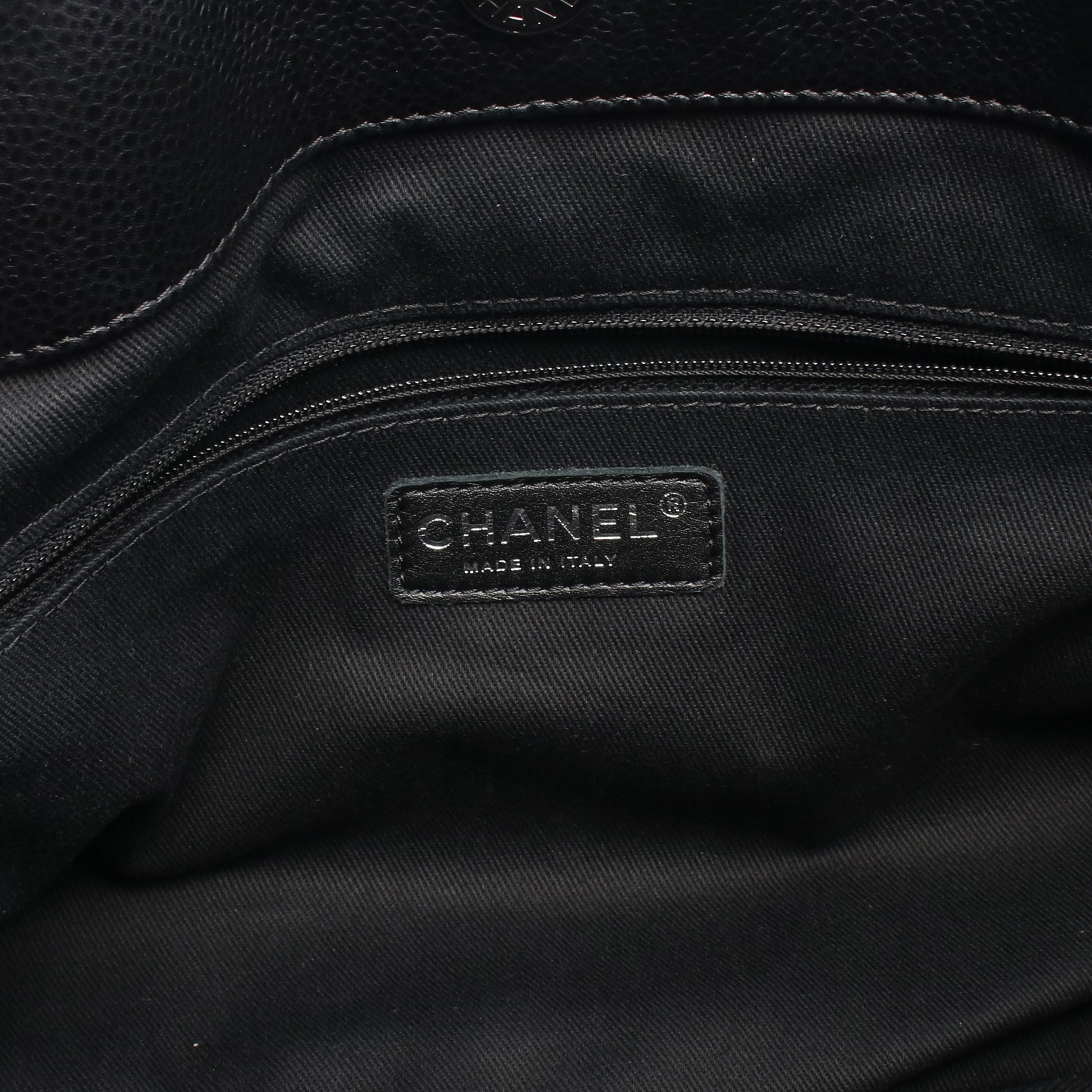 マトラッセ チェーンショルダーバッグ チェーントートバッグ キャビアスキン ブラック シルバー金具 シャネル バッグ CHANEL