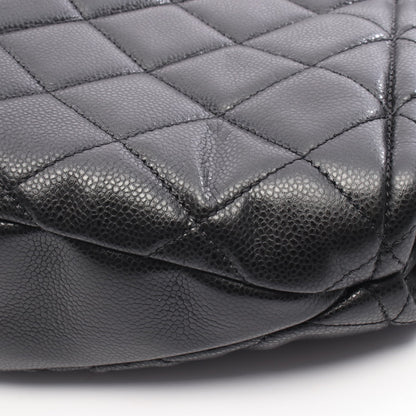 マトラッセ チェーンショルダーバッグ チェーントートバッグ キャビアスキン ブラック シルバー金具 シャネル バッグ CHANEL