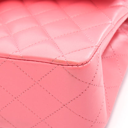 マトラッセ Wフラップ Wチェーンショルダーバッグ ラムスキン ピンク ゴールド金具 シャネル バッグ CHANEL