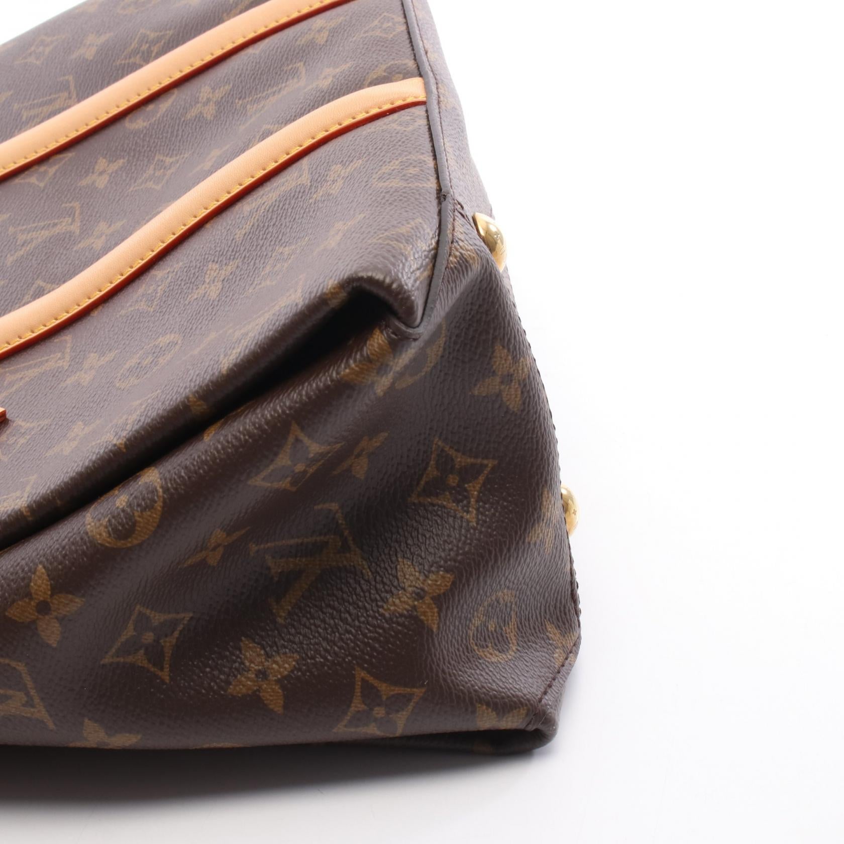 スフロ MM モノグラム ハンドバッグ PVC レザー ブラウン ルイヴィトン バッグ LOUIS VUITTON