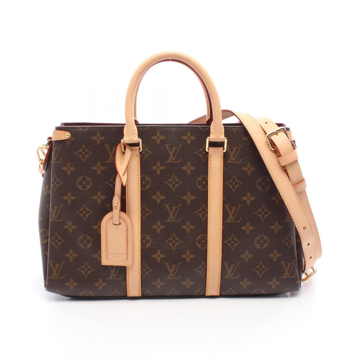 スフロ MM モノグラム ハンドバッグ PVC レザー ブラウン ルイヴィトン バッグ LOUIS VUITTON