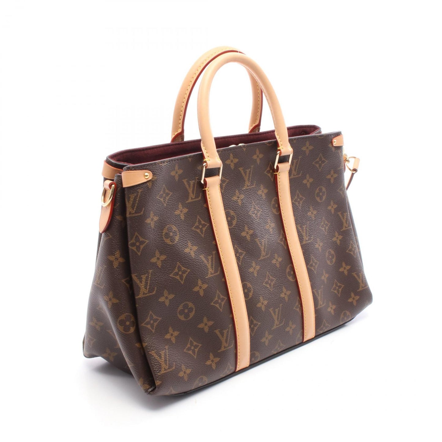 スフロ MM モノグラム ハンドバッグ PVC レザー ブラウン ルイヴィトン バッグ LOUIS VUITTON