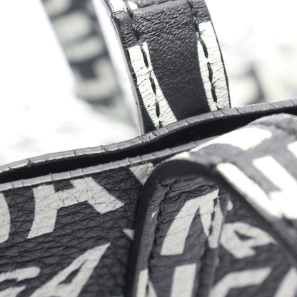 EVERYDAY TOTE XS エブリデイ トート ハンドバッグ トートバッグ ロゴ総柄 レザー ブラック ホワイト 2WAY バレンシアガ バッグ BALENCIAGA
