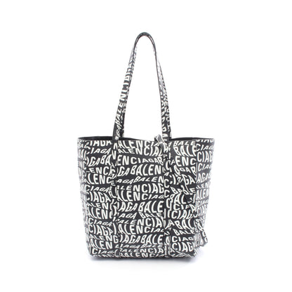 EVERYDAY TOTE XS エブリデイ トート ハンドバッグ トートバッグ ロゴ総柄 レザー ブラック ホワイト 2WAY バレンシアガ バッグ BALENCIAGA