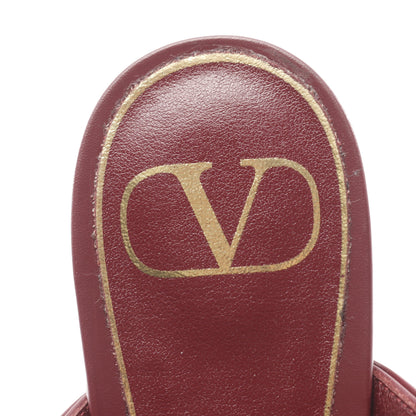 ロックスタッズ ミュール サンダル レザー ボルドー ヴァレンティノガラヴァーニ シューズ VALENTINO GARAVANI
