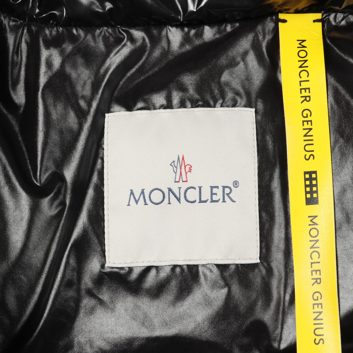 GENIUS 6 1017 ALYX 9SM CARPUS ロング ダウンベスト ノーカラー ナイロン ブラック チェーン モンクレール アウター MONCLER