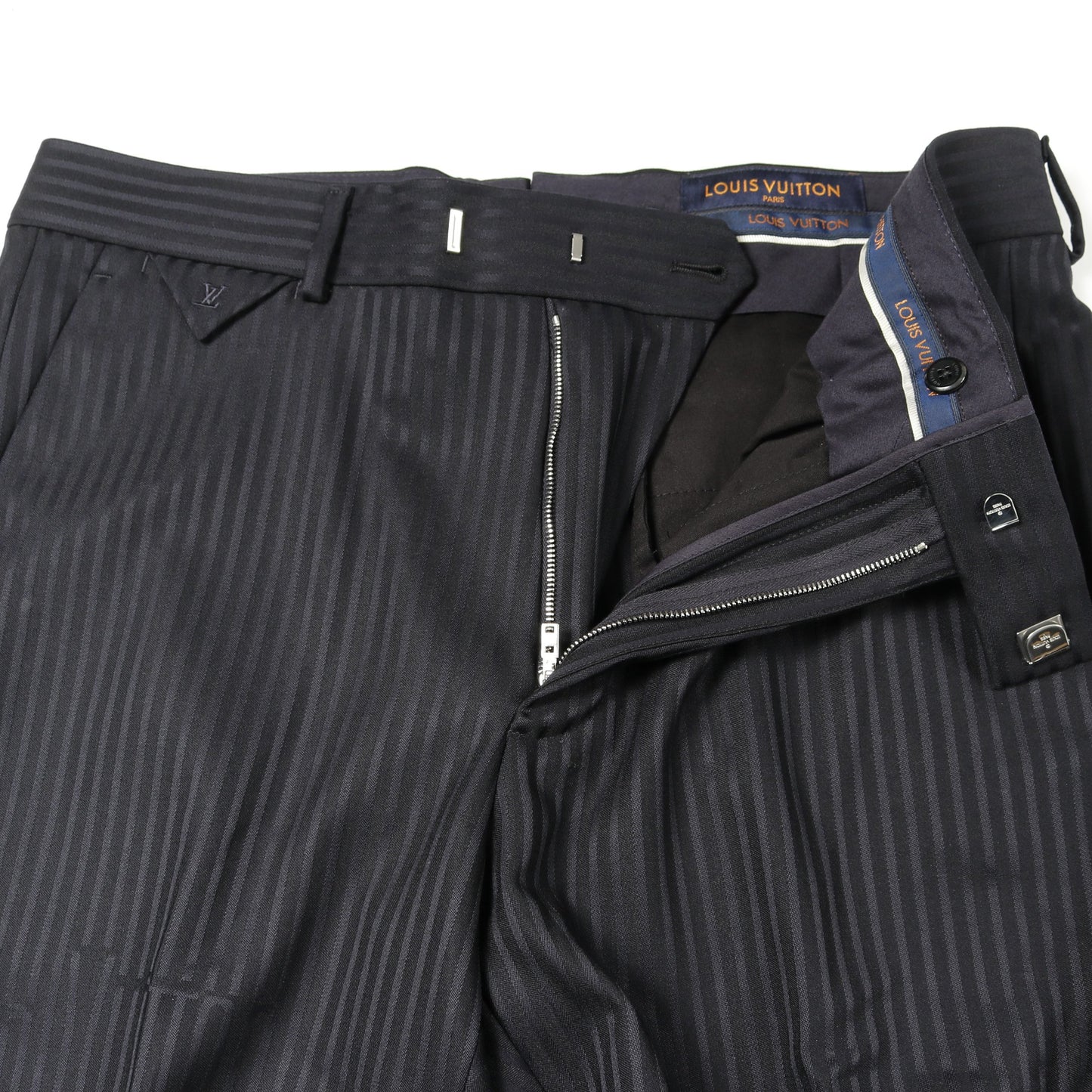 PONT NEUF FIT シングルブレスト スーツ ストライプ ウール ネイビー ルイヴィトン スーツ LOUIS VUITTON
