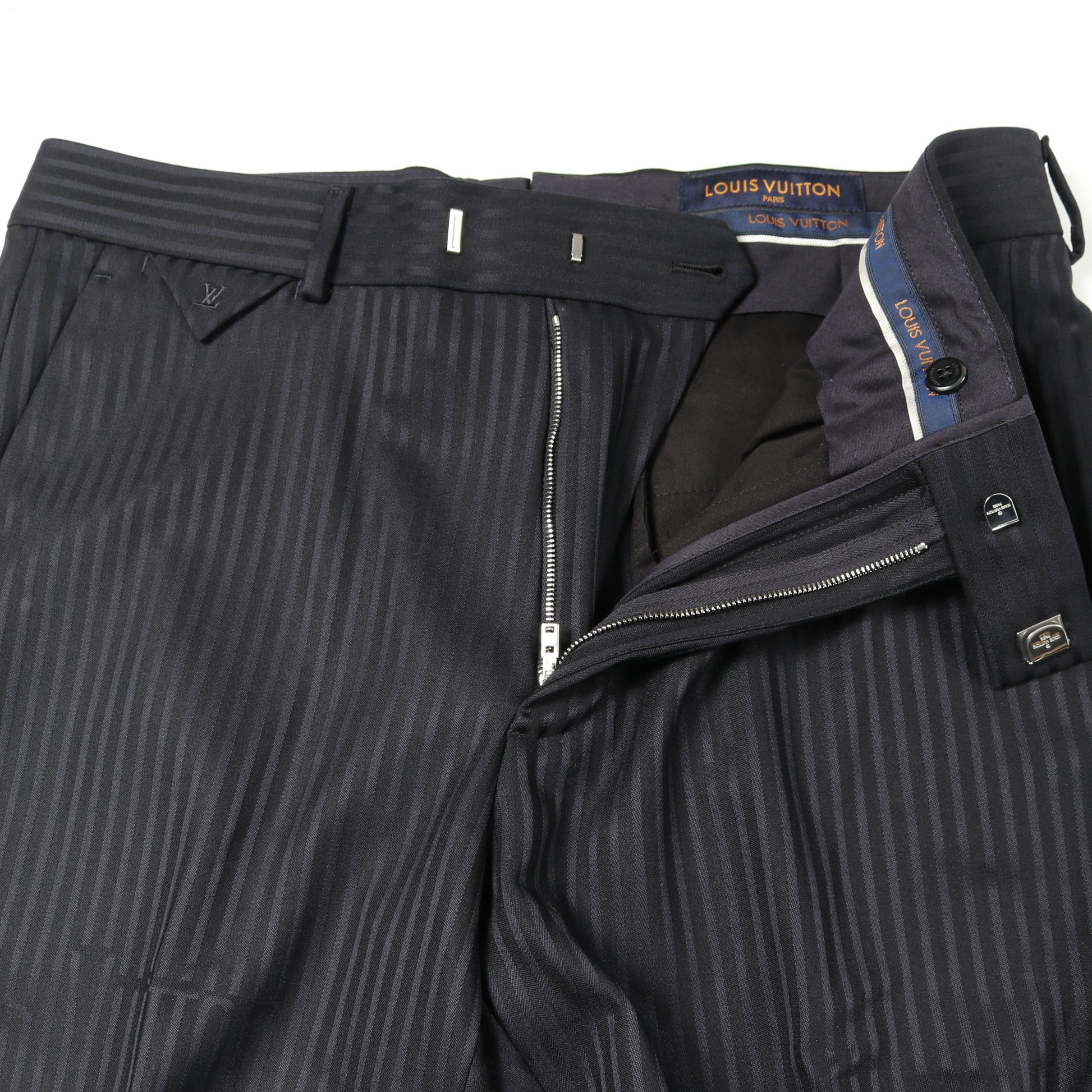 PONT NEUF FIT シングルブレスト スーツ ストライプ ウール ネイビー ルイヴィトン スーツ LOUIS VUITTON