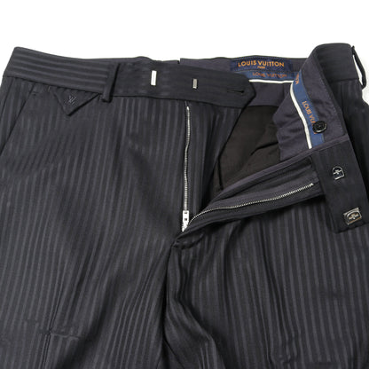 PONT NEUF FIT シングルブレスト スーツ ストライプ ウール ネイビー ルイヴィトン スーツ LOUIS VUITTON