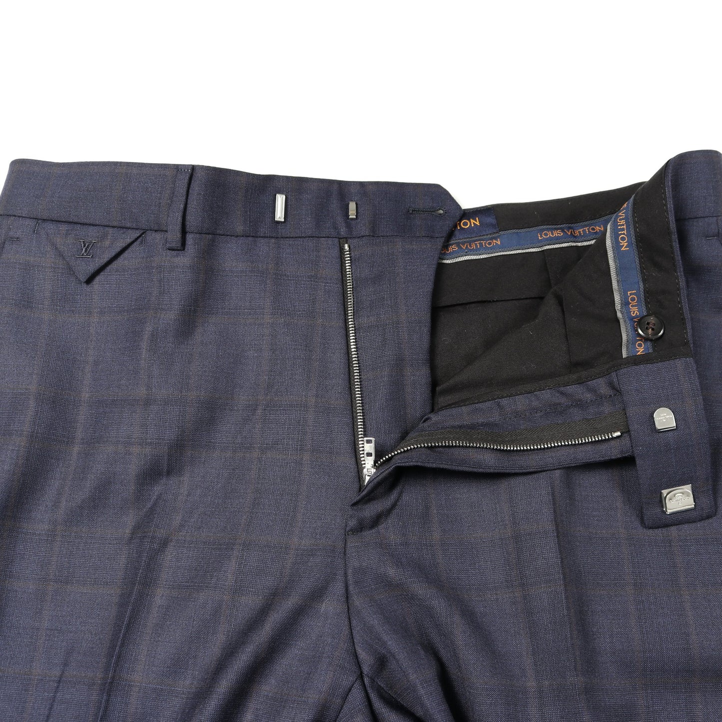 GASTON FIT シングルブレスト スーツ ウール ネイビー ルイヴィトン スーツ LOUIS VUITTON