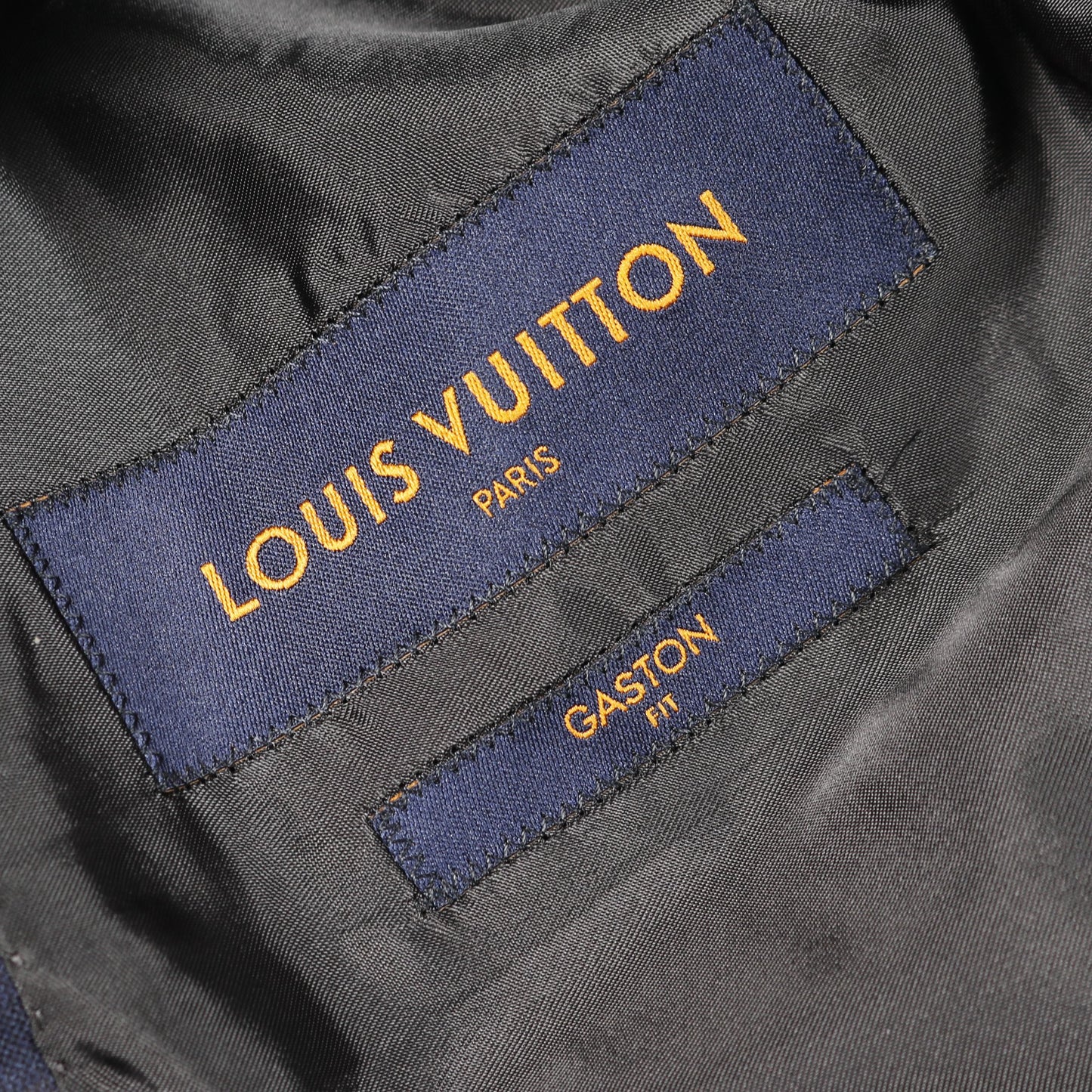 GASTON FIT シングルブレスト スーツ ウール ネイビー ルイヴィトン スーツ LOUIS VUITTON