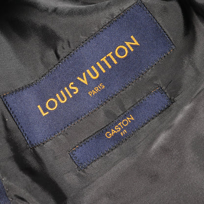 GASTON FIT シングルブレスト スーツ ウール ネイビー ルイヴィトン スーツ LOUIS VUITTON